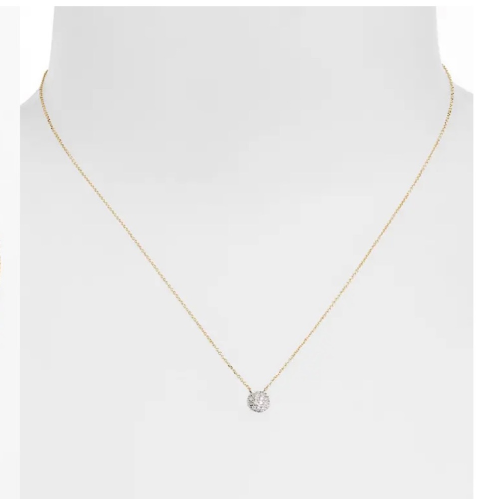 DANA REBECCA DESIGNS - Lauren Joy Diamond Disc Pendant Necklace